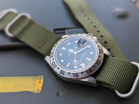 rolex explorer ii 22mm nato|Rolex explorer 42mm review.